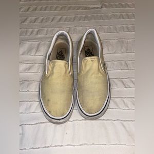 Women’s Yellow Vans Slip On Shoes (7)